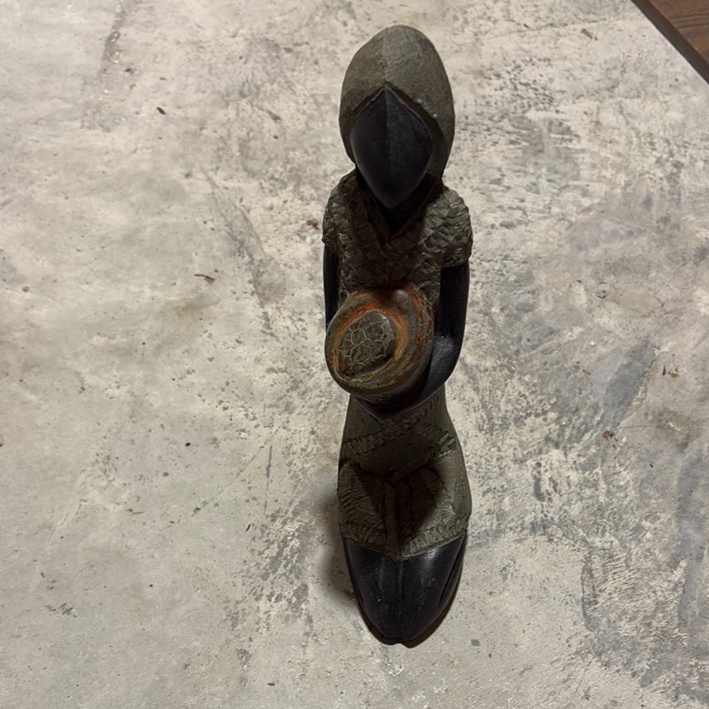 Abstract Black and Brown Sculpture